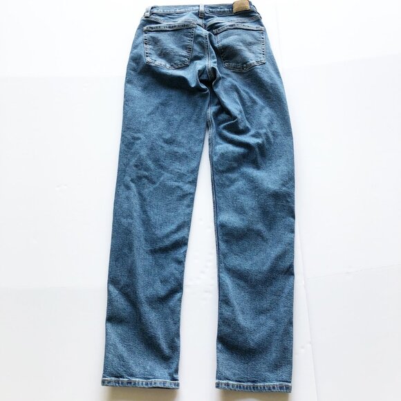 AMERICAN EAGLE Stretch 90s Straight Leg Jeans Womens 2 X-Long - Picture 4 of 11